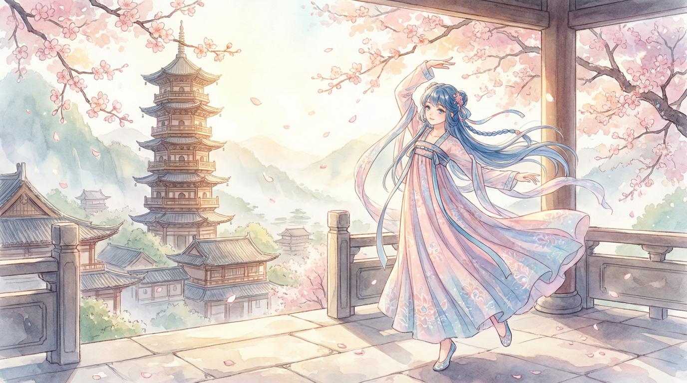 海角社区古风汉服舞蹈视频